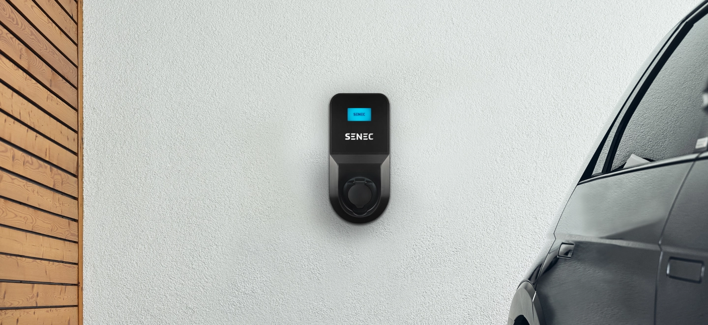 Senec EV charger on wall