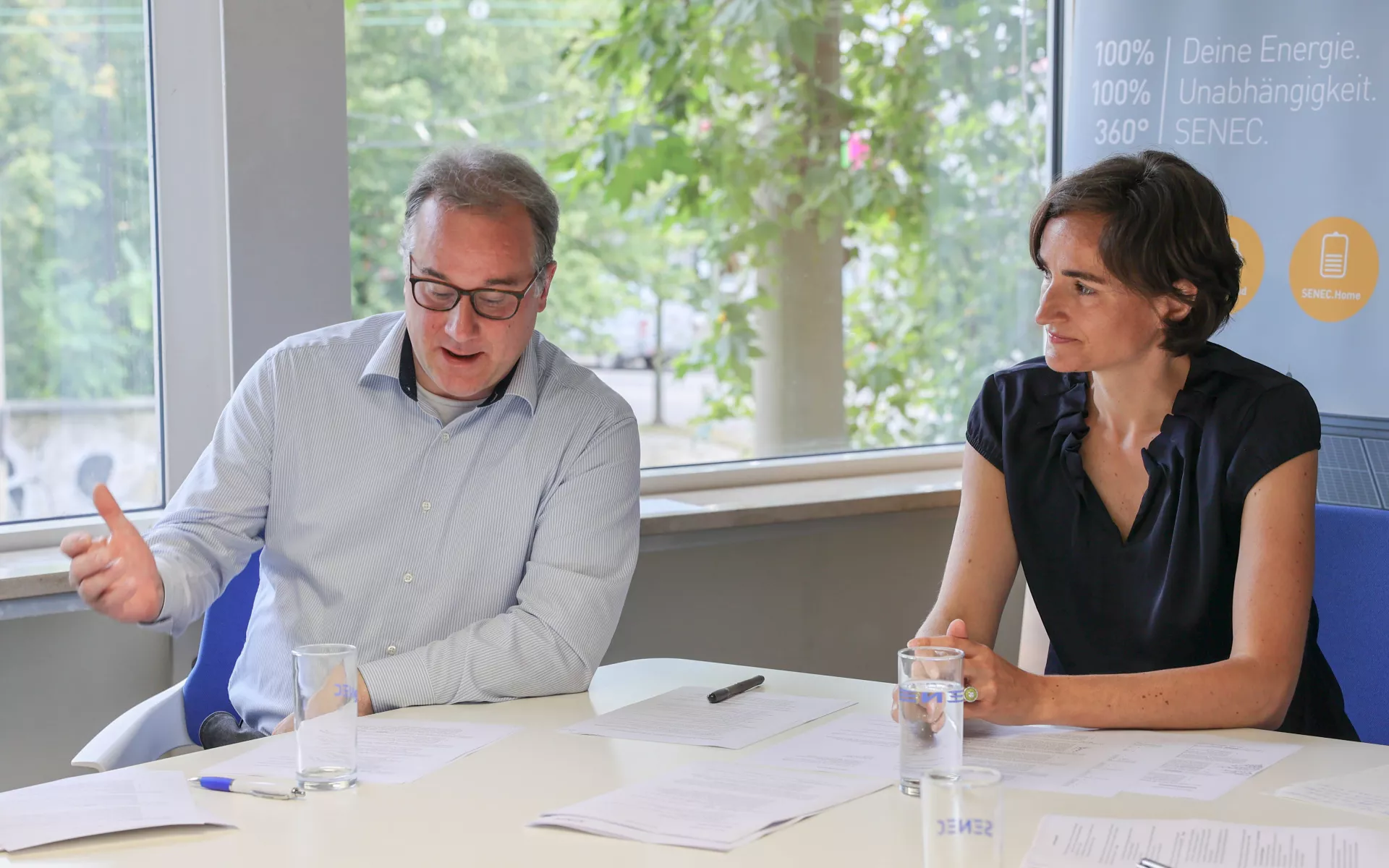 SENEC Geschäftsführung Aurélie Alemany (CEO) und Thomas Augat (CFO)