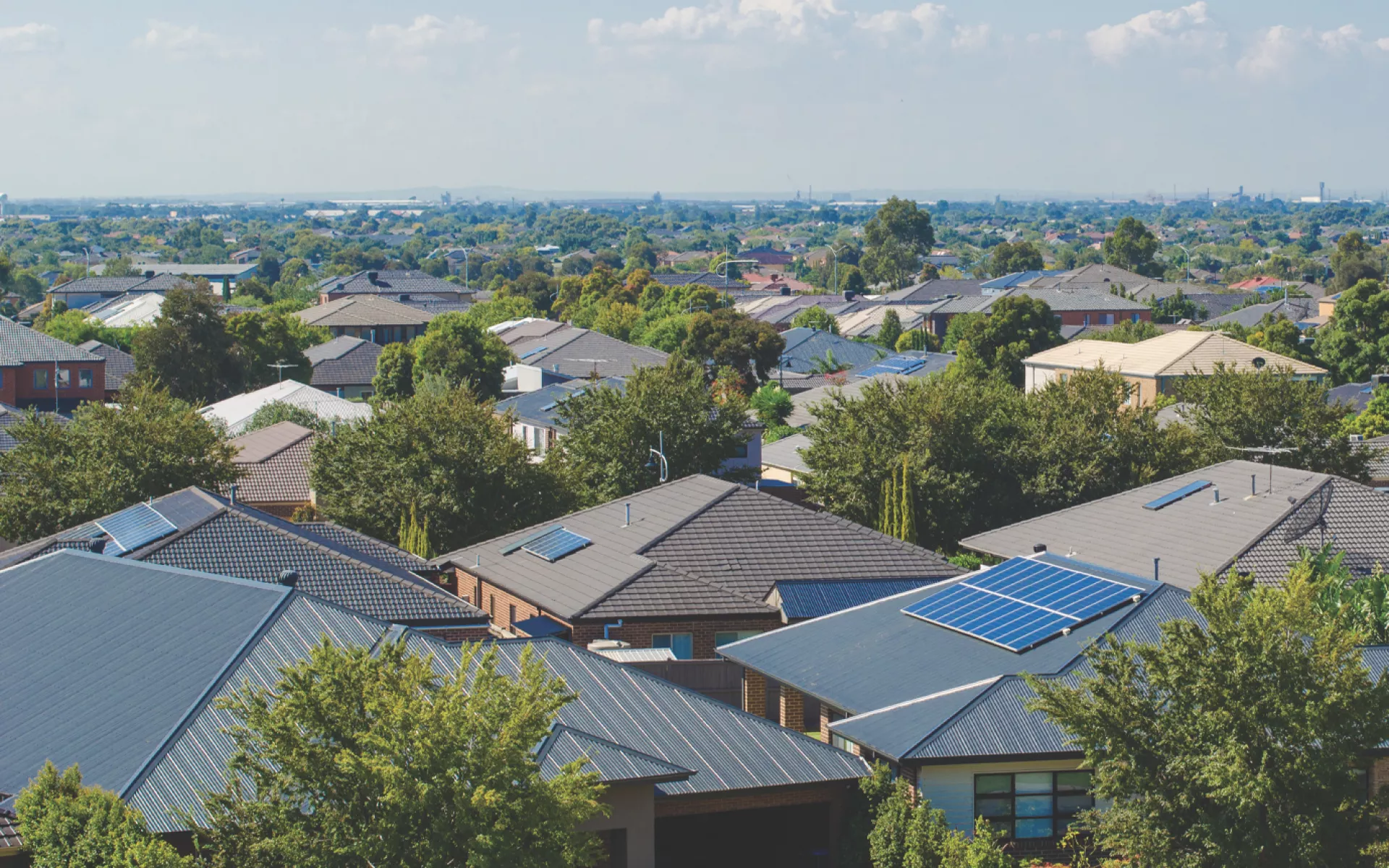 Solar power on top of homes