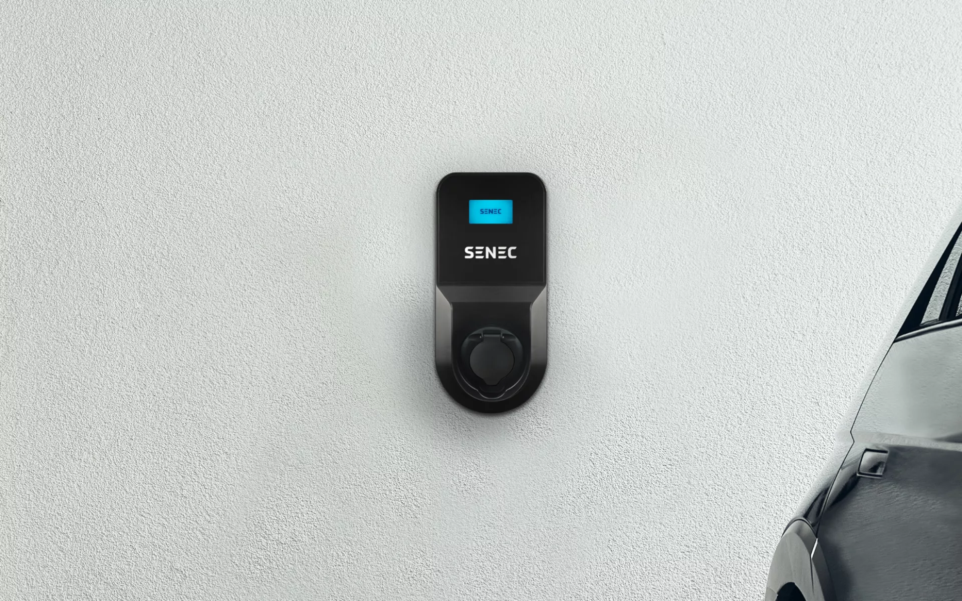 Senec EV charger on wall