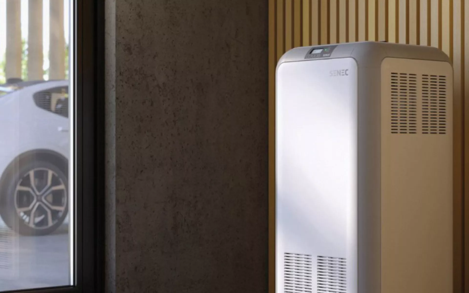 SENEC.Home battery storage device and electric car with SENEC.EVcharger