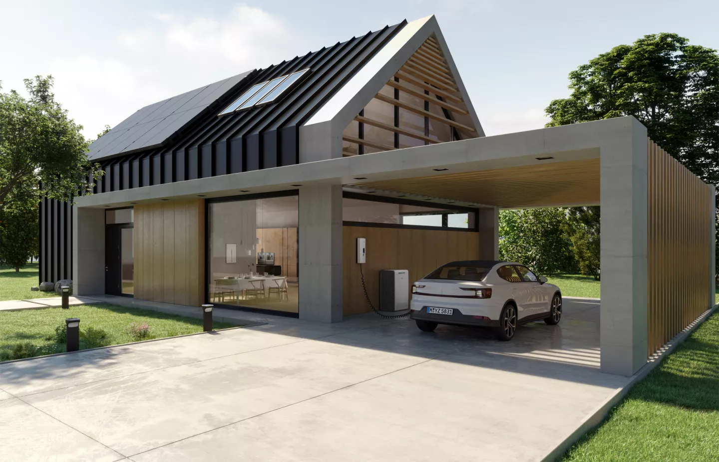 Haus mit SENEC.360 Produkten