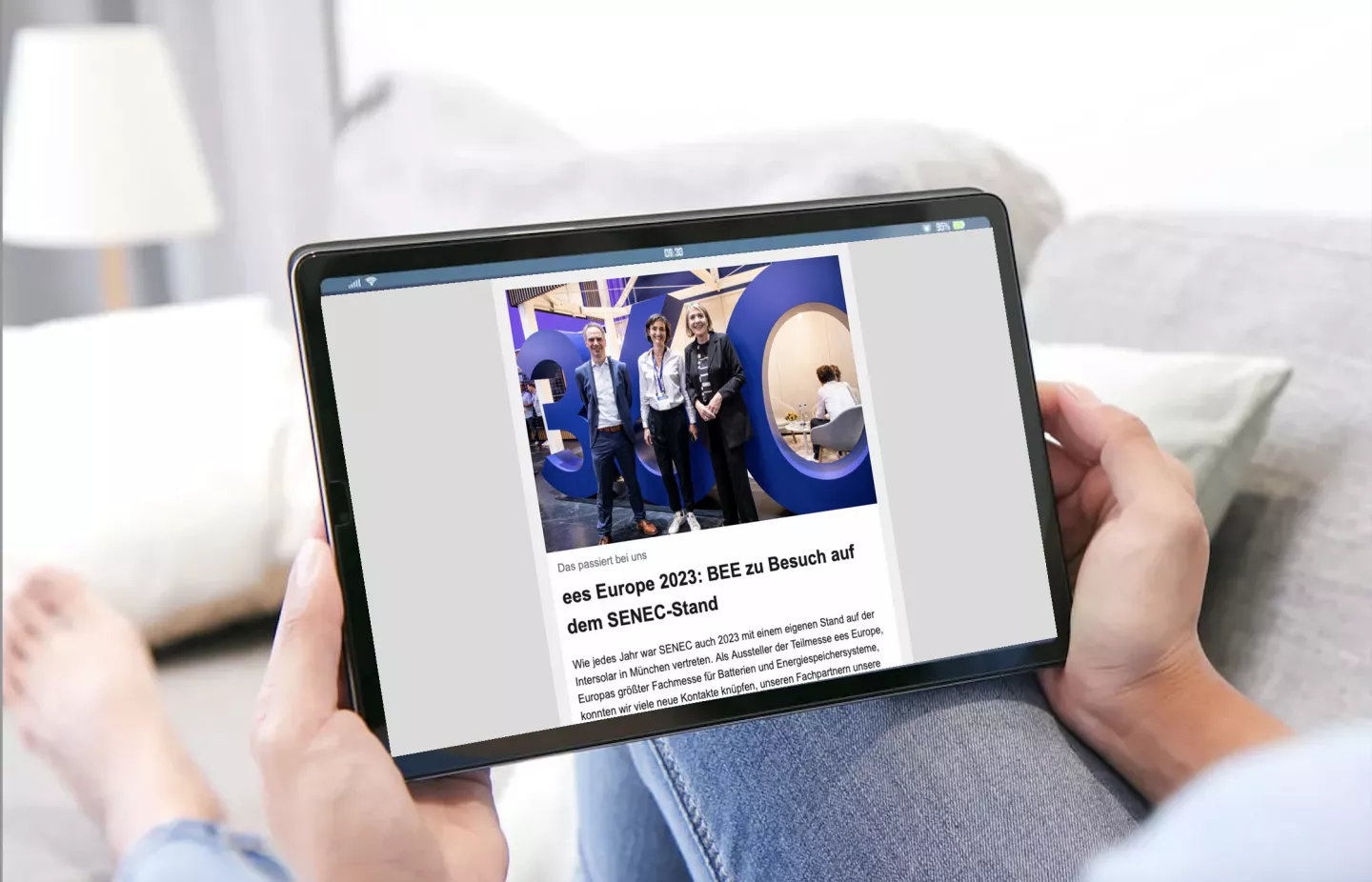 Newsletter auf I Pad