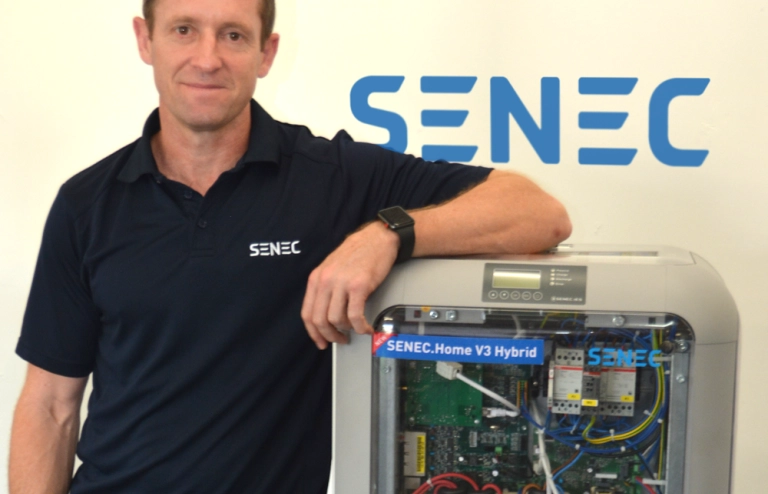 patrick duignan with senec battery