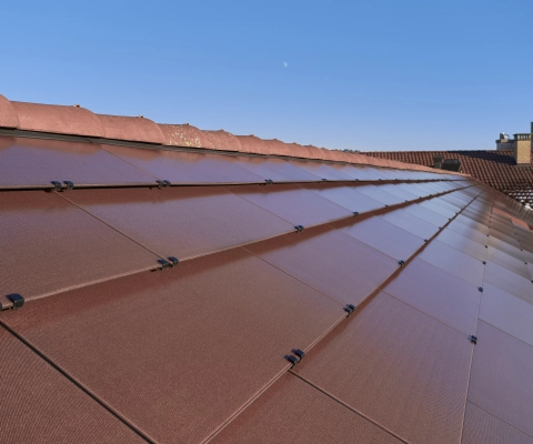 tegole fotovoltaiche terracotta