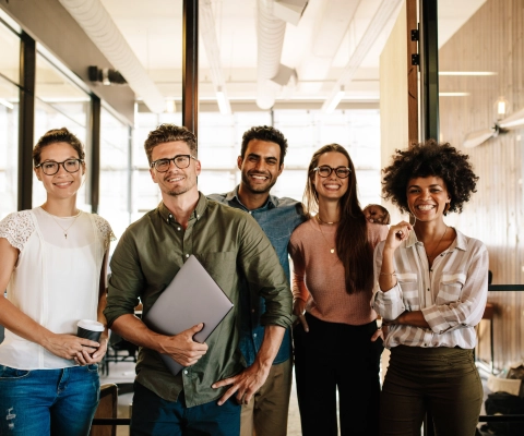 Persone di un team giovane
