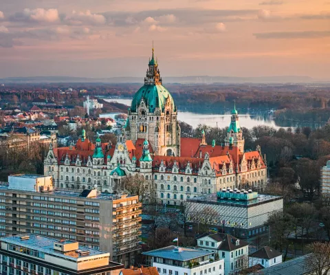 Blick auf Hannover.