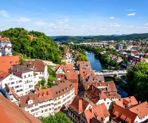 Blick auf Tübingen.